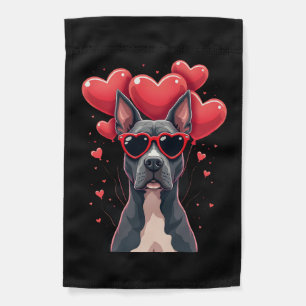 Funny Pitbull Heart Valentines Day Dog Dad Mom Gif Garden Flag