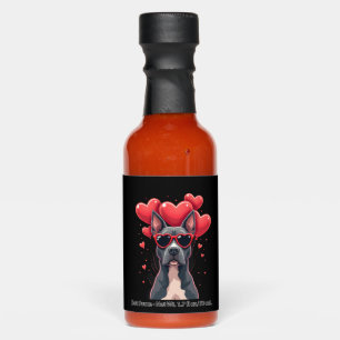 Funny Pitbull Heart Valentines Day Dog Dad Mom Gif Hot Sauces