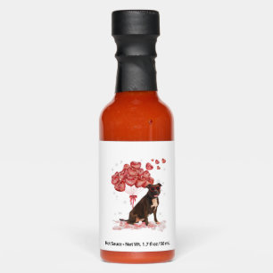 Funny Pitbull Heart Valentines Day Dog Dad Mom Gif Hot Sauces