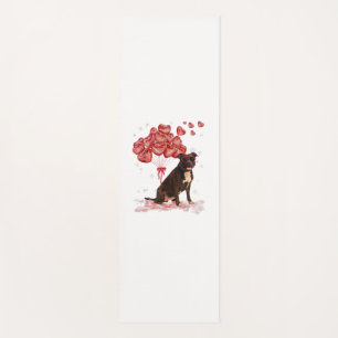 Funny Pitbull Heart Valentines Day Dog Dad Mom Gif Yoga Mat
