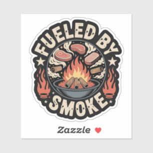 Funny Pitmaster BBQ Fueled By Smoke Sticker
