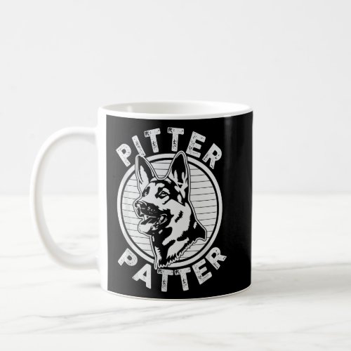 Funny Pitter Patter _ Dog German Shepherd Dog Resc Coffee Mug