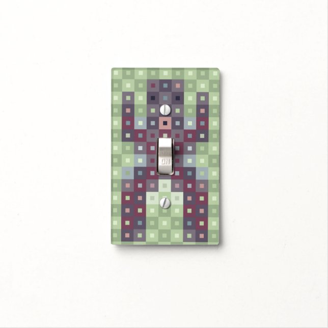 Funny Pixel Man Light Switch Cover (In Situ)