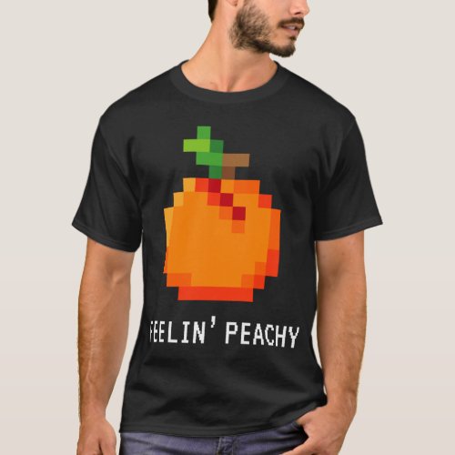 Funny Pixel Peach _ Retro 8 _ Bit Arcade Gamer Fee T_Shirt