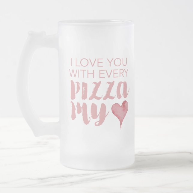 Funny Pizza Beer Mug Valentines Day Gifts For Him (Left)