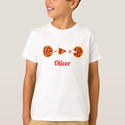 Funny Pizza Calculation Personalized T_Shirt