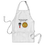 Funny Pizza Cutter Dough Pun Humor Adult Apron at Zazzle