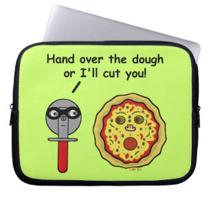 Funny Pizza Cutter Dough Pun Laptop Sleeve