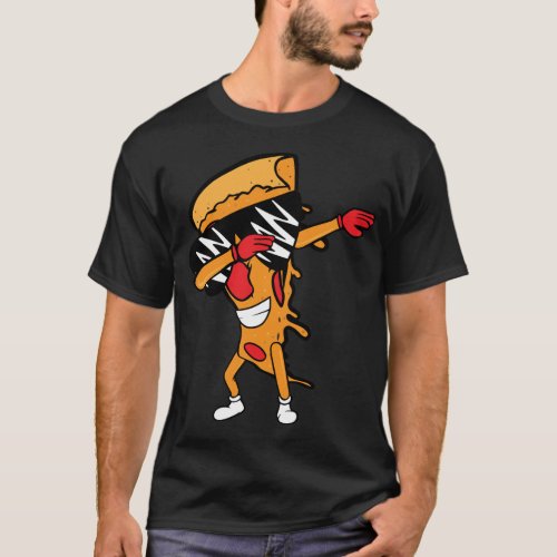 Funny Pizza Dabbing Pepperoni Pizza Slice Dancing  T_Shirt