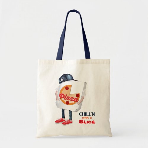 Funny Pizza Delivery Guy Tote Bag