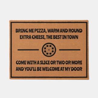 Funny Pizza Delivery Humor Rustic Minimalist