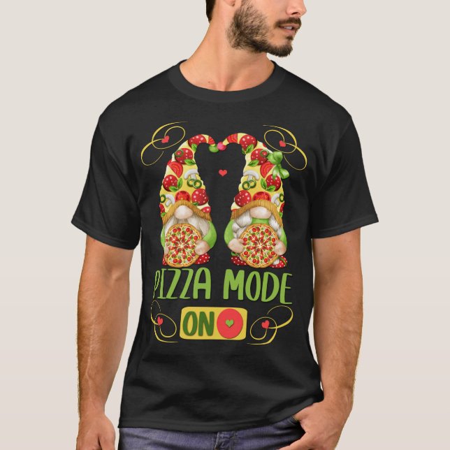Funny Pizza Design For Italian Summer With Pizza L T-Shirt (Front)