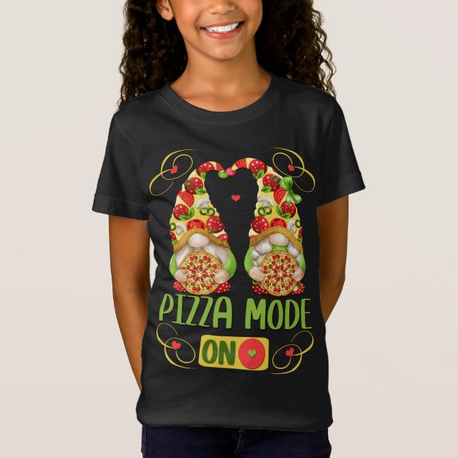 Funny Pizza Design For Italian Summer With Pizza L T-Shirt (Front)