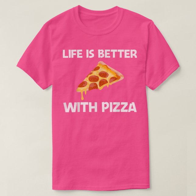 Funny Pizza Designs For Men Women Food Pun Pie Foo T-Shirt (Design Front)