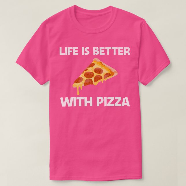 Funny Pizza Designs For Men Women Food Pun Pie Foo T-Shirt (Design Front)