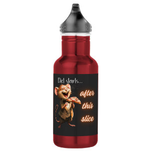 ✨Funny Pizza Diet Mouse Design Stainless Steel Water Bottle