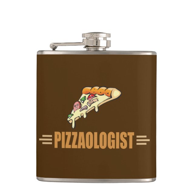 Funny Pizza Flask (Front)