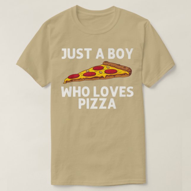 Funny Pizza For Boys Kids Italian Food Pizza Lover T-Shirt (Design Front)