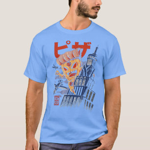 Funny Pizza Kong Attacks City Asian Gift 83 350 T-Shirt