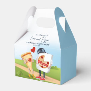 Funny Pizza Love Favor Boxes
