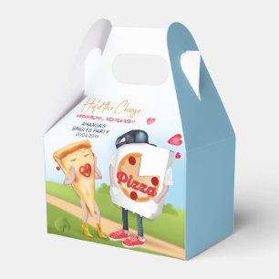 Funny Pizza Love Favor Boxes