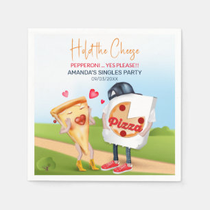 Funny Pizza Love Napkins