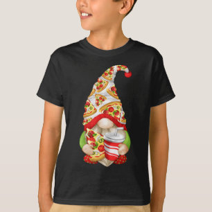 Funny Pizza Lover Gnome For Women With Cute Pizza T-Shirt