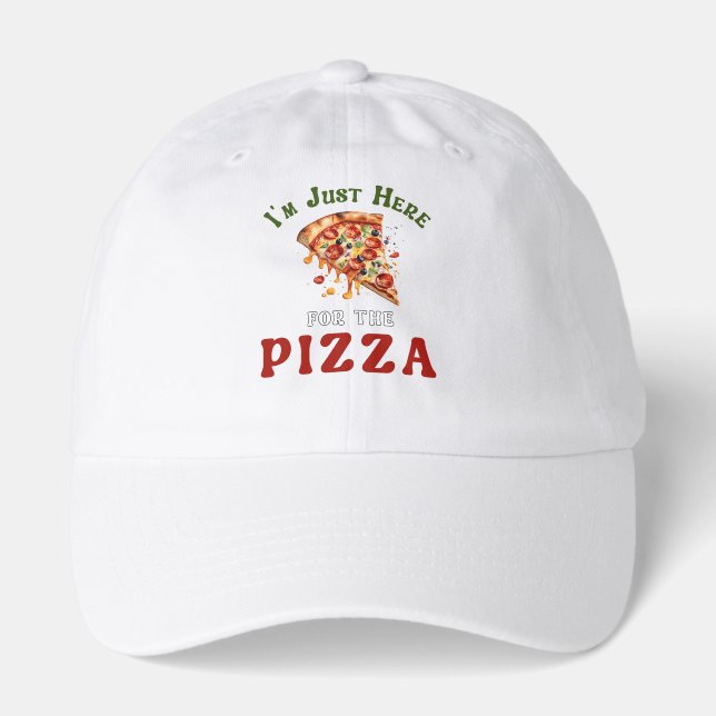 Funny Pizza Lover Quote Hat (Front)