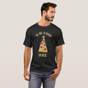 Funny Pizza Lover's Christmas Tree T-Shirt