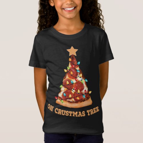 Funny Pizza Merry Crustmas Pizza I Love Pizza T_Shirt