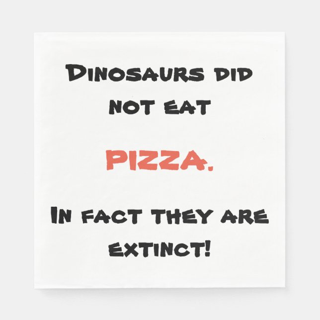 Funny pizza napkins (Front)