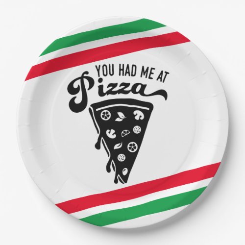 Funny Pizza Paper Plate