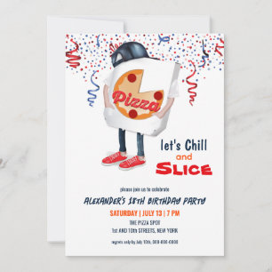 Funny Pizza Party Invitation