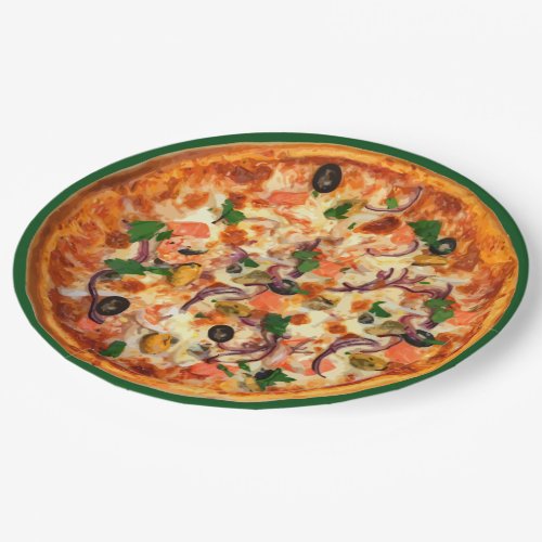 Funny Pizza Party Plates
