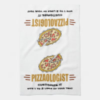 World's Best Pizza Customized Dish Towel Retro Pizzeria 
