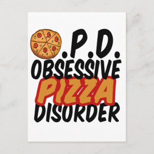 Funny Pizza Postcard