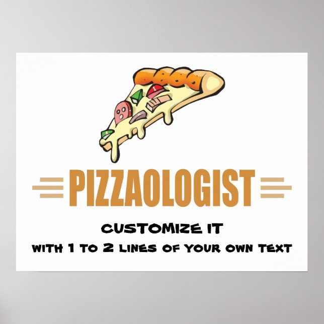 Funny Pizza Poster (Front)
