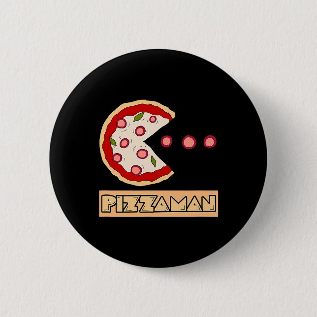 Funny Pizza Pun  Button (Front)