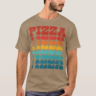 Funny Pizza Retro Vintage Carb Pizza Lover Foodie T-Shirt