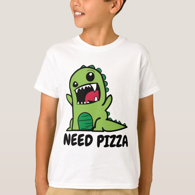 Funny Pizza shirts for KIds (Front)