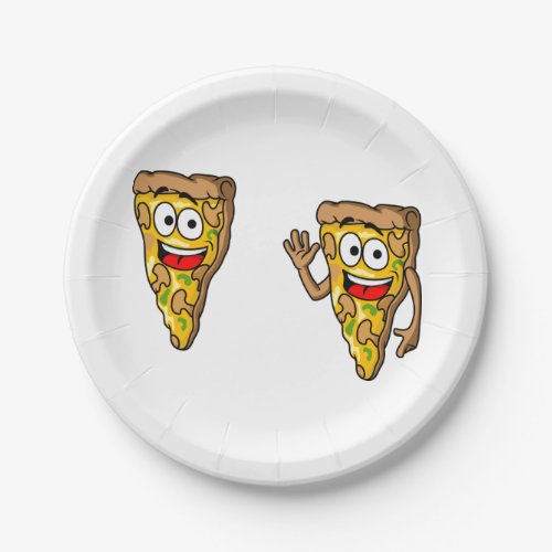 Funny Pizza Slices Paper Plates