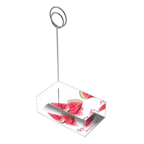 Funny Place Card Holder Sweet Juicy Watermelons