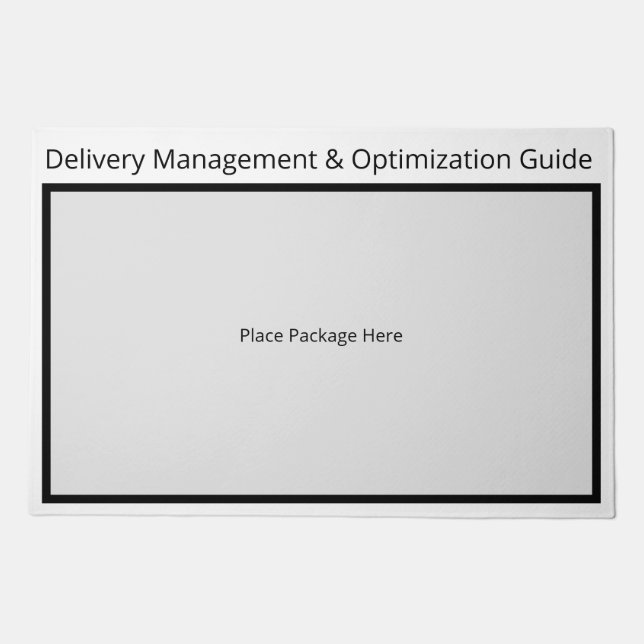 Funny Place Package Here Minimalist Doormat (Front)
