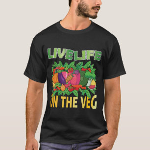 Funny plant based design_ carrot with funny Vegan T-Shirt