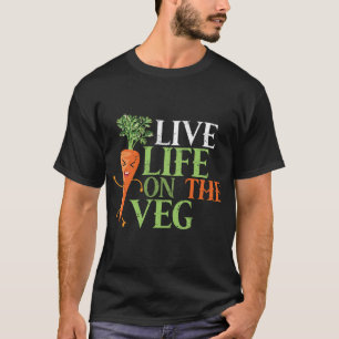 Funny plant based design_ carrot with funny Vegan  T-Shirt