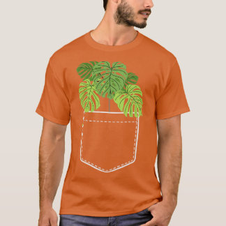 Funny Plant Gifts For Women Monstera Pocket Plant  T-Shirt