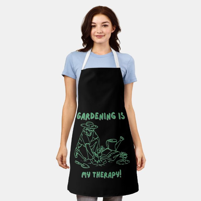 Funny Plant Lady Aprons for Women Gardening Lover (Worn)