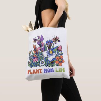 Funny Plant Mom Life Indoor Jungle Plant Lover Tote Bag