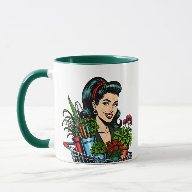 Funny Plant Pun | Green is the New Black Mug (Left)
