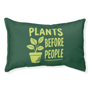 Funny Plants Before People Vintage Ink Stamp Art Pet Bed